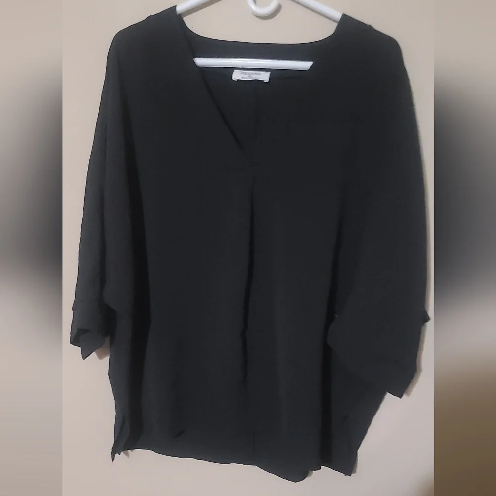 Zenana Outfitters Black Blouse XL - Picture 2 of 6